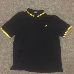 Fred Perry black and yellow polo size XL